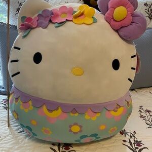 Squishmallow Hello Kitty 24” Floral Sanrio Jumbo Plush *Rare*